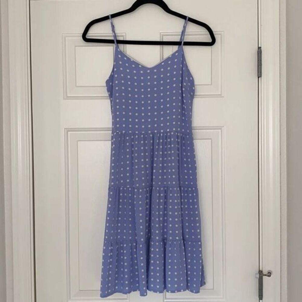 Polka Dot Blue Summer Dress